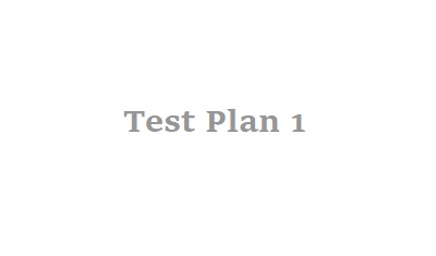 Test Plan 1